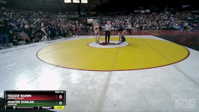 4A 113 lbs Cons. Round 1 - Hunter Duncan, Hanford vs Yousof Rahimi, Central Valley