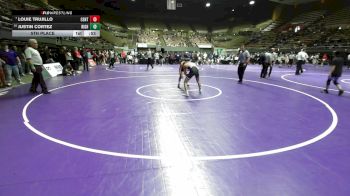 115 lbs 5th Place - Louie Trujillo, Central vs Justin Cortez, Righetti