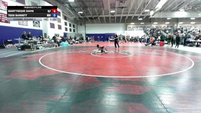 124 lbs Champ. Round 3 - Tess Barnett, Wayland Baptist University vs Martynique Davis, Valiant Prep