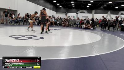 90 lbs Round 4 (6 Team) - Nikolas Oyervides, Olympia vs Reza Khademi, DC Wrestling Academy