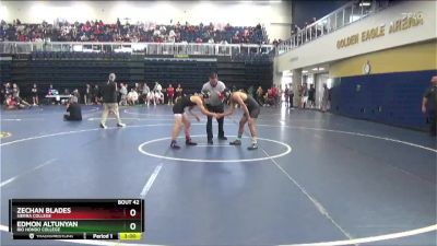 125 lbs Champ. Round 2 - Edmon Altunyan, Rio Hondo College vs Zechan Blades, Sierra College