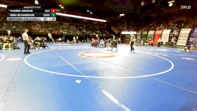 130 Class 2 lbs Quarterfinal - Mira Richardson, Eureka vs Ayamba Abunaw, North Point