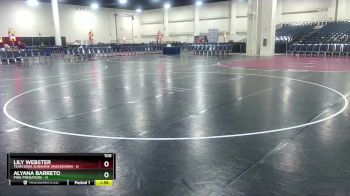 100 lbs Round 1 (8 Team) - Lily Webster, Team Iowa Sunshine Smackdown vs Alyana Barreto, Pink Predators