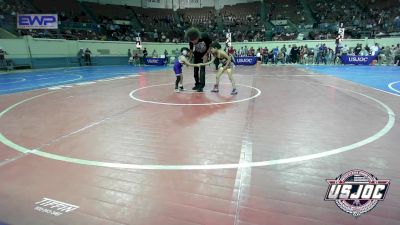 46 lbs Consi Of 16 #2 - Daxten Freeman, Keystone Wrestling Club vs Michael Fabela, Chickasha Youth Wrestling