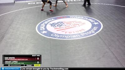 160 lbs Cons. Round 2 - Cesar Lopez, Youngblood Wrestling Club vs Ian White, Golden Grapplers Wrestling Club