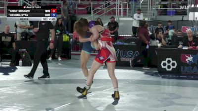 50 lbs Semis - Emily Shilson, Titan Mercury Wrestling Club (TMWC) vs Kendra Ryan, Cardinal WC