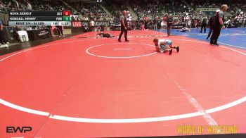 54 lbs 3rd Place - Nova Sebolt, Sebolt Wrestling Academy vs Kendall Henry, Powerhouse Comanche OK