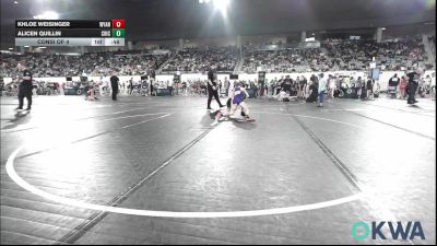 75 lbs Consi Of 4 - Khloe Weisinger, Wyandotte Youth Wrestling vs Alicen Quillin, Chickasha Wrestling