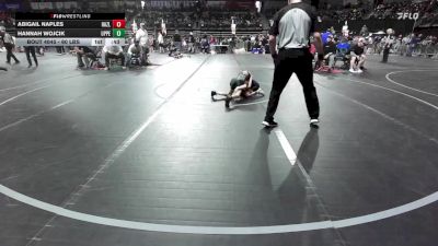 60 lbs Round Of 16 - Abigail Naples, Hazlet Hawks vs Hannah Wojcik, Upper Township