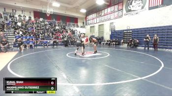 215 lbs Champ. Round 1 - Kunal Shah, Westview vs Maximiliano Gutierrez, Shadow Hills