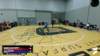 132 lbs Placement Matches (8 Team) - Kassey Daugherty, Virginia Blue vs Sian Rogers, Indiana