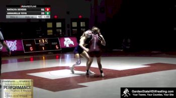 126 lbs Round 3 (3 Team) - Natalya Severs, Phillipsburg vs Annabelle Toye, Delaware Valley Regional
