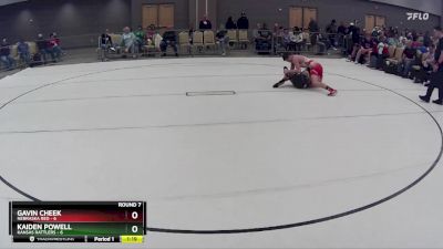 123 lbs Round 7 (8 Team) - Gavin Cheek, Nebraska Red vs Kaiden Powell, Kansas Rattlers