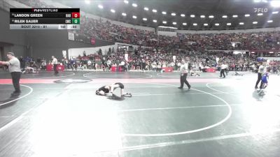 81 lbs Champ. Round 2 - Landon Green, Hartford vs Rilen Sauer, Lakeland Wrestling Club