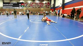 138 lbs Quarterfinal - Matthew Moore, Berryhill High School vs Jacob Nicholls, Verdigris