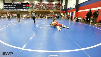 138 lbs Quarterfinal - Matthew Moore, Berryhill High School vs Jacob Nicholls, Verdigris