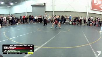 128-134 lbs Cons. Round 1 - Erika Deblock, Rustburg Youth WC vs Chloe Gaudet, Wild Buffalo Wrestling Club