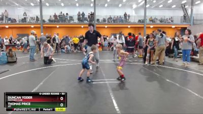 50 lbs Champ. Round 2 - Duncan Yoder, Panther Club vs Thomas Price, JET