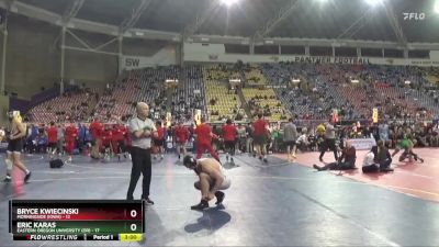 197 lbs Semis (4 Team) - Bryce Kwiecinski, Morningside (Iowa) vs Eric Karas, Eastern Oregon University (OR)