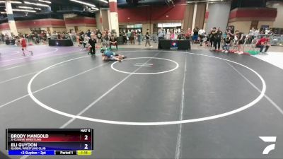 108 lbs Champ. Round 1 - Brody Mangold, X-CLUSIVE Wrestling vs Eli Guydon, Global Wrestling Club