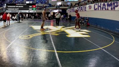 215 lbs Round Of 16 - Donavan Wilmore, Chester vs Keegan Daff, Bamberg-Ehrhardt