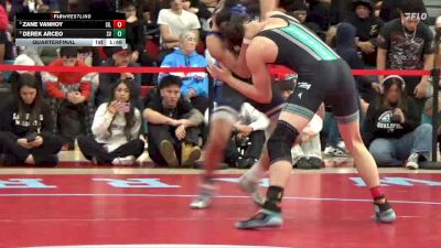 150 lbs Quarterfinal - Zane Vanhoy, Silverado vs Derek Arceo, Sierra Vista