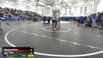 170 lbs Champ. Round 1 - Melissa Moreno, Paloma Valley vs EMELY VEGA, Cajon