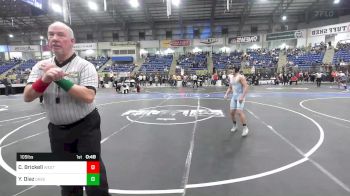 105 lbs Consolation - Cody Brickell, Westside WC vs Yoenny Diaz, Greeley United