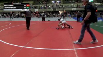 100 lbs Cons. Round 2 - Ayden Ewing, Richland Center Wrestling Club vs Parker Bailey, Outlaw Wrestling Club