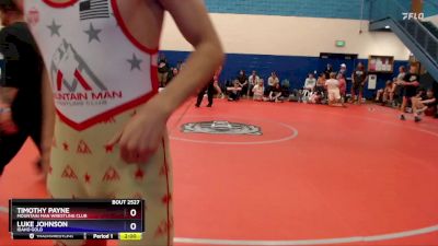 132 lbs Cons. Round 2 - Timothy Payne, Mountain Man Wrestling Club vs Luke Johnson, Idaho Gold