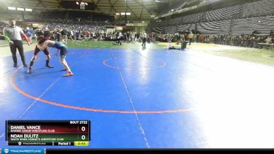 114 lbs Cons. Round 1 - Daniel Vance, Rainier Junior Wrestling Club vs Noah Dulitz, White River Hornets Wrestling Club