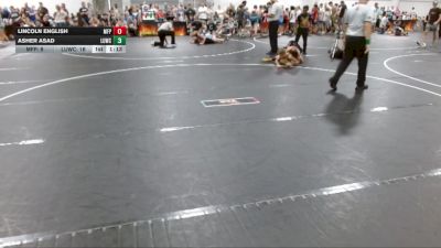 90 lbs Round 2 (6 Team) - Lincoln English, MF Purge vs Asher Asad, Level Up Wrestling Club