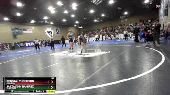 135 lbs Champ. Round 3 - Rebekah Thompson, Frontier vs Jazzalynn Ramirez, Tehachapi