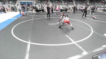 76 lbs Round Of 16 - Ke'Shawn Hugger, Tulsa Blue T Panthers vs Cooper Johnson, HURRICANE WRESTLING ACADEMY