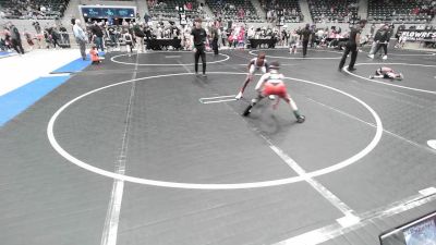 76 lbs Round Of 16 - Ke'Shawn Hugger, Tulsa Blue T Panthers vs Cooper Johnson, HURRICANE WRESTLING ACADEMY