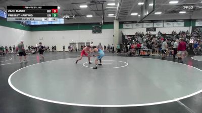 138 lbs Cons. Round 3 - Presley Hartwig, Lions Wrestling Academy vs Zach Masek, NWTC