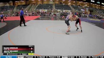 172 lbs Round 1 (4 Team) - Elijah Greenlee, Elgin vs Bryce Williardt, North Lake