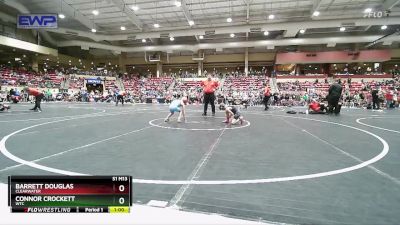 64 lbs Cons. Round 1 - Barrett Douglas, Clearwater vs Connor Crockett, WTC