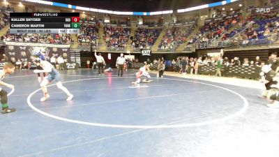 90 lbs Round Of 32 - Kallen Snyder, Indiana vs Cameron Martin, York Suburban