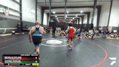 189.6-202 Round 3 - Nicholas Nyland, Bear Claw Wrestling Club vs Dominic Duncan, Ascend Wrestling Academy