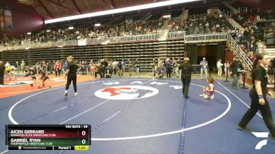 59 lbs 3rd Place Match - Gabriel Ryan, Thermopolis Wrestling Club vs Aicen Gerrard, Evanston Elite Wrestling Club