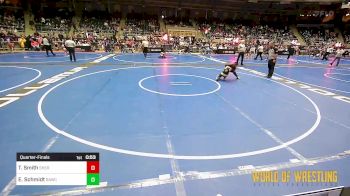 75 lbs Quarterfinal - Tevin Smith, Sherman Challengers vs Elliott Schmidt, Broken Arrow Wrestling Club