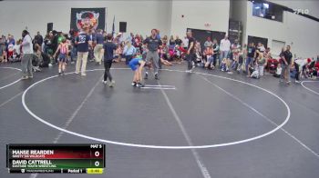 64 lbs Semifinal - Manse Rearden, Ninety Six Wildcats vs David Cattrell, Eastside Youth Wrestling