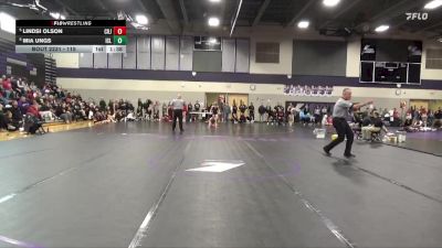 115 lbs 5th Place Match - Lindsi Olson, Cedar Rapids Jefferson vs Mia Ungs, Iowa City Liberty