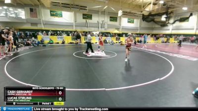 75-80 lbs Semifinal - Lucas Stirling, Camel Kids Wrestling vs Cash Gerhardt, MATPAC Wrestling - ND