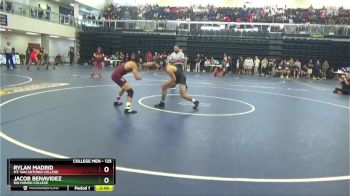 125 lbs Champ. Round 3 - Rylan Madrid, Mt. San Antonio College vs Jacob Benavidez, Rio Hondo College