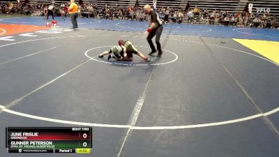 70 lbs Quarterfinal - Gunner Peterson, STMA (St. Michael/Albertville) vs June Frislie, Greenbush