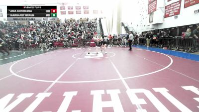 138 lbs Quarterfinal - Ania Konieczna, Sharon vs Margaret Braun, Nashoba