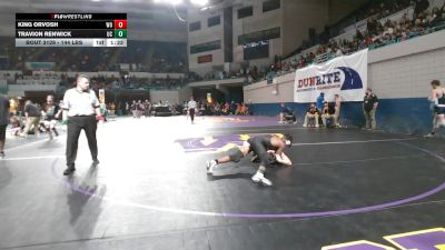 144 lbs Quarterfinal - King Orvosh, West-Oak vs Travion Renwick, Union County