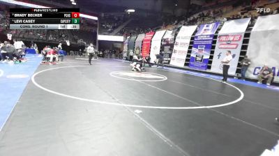 165 Class 3 lbs Cons. Round 1 - Brady Becker, Parkway Central vs Levi Casey, Capital City